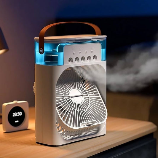 Portable 3-in-1 Air Cooler with LED Night Light and Humidifier